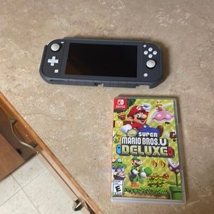Nintendo Switch Gray & A Pink Handheld